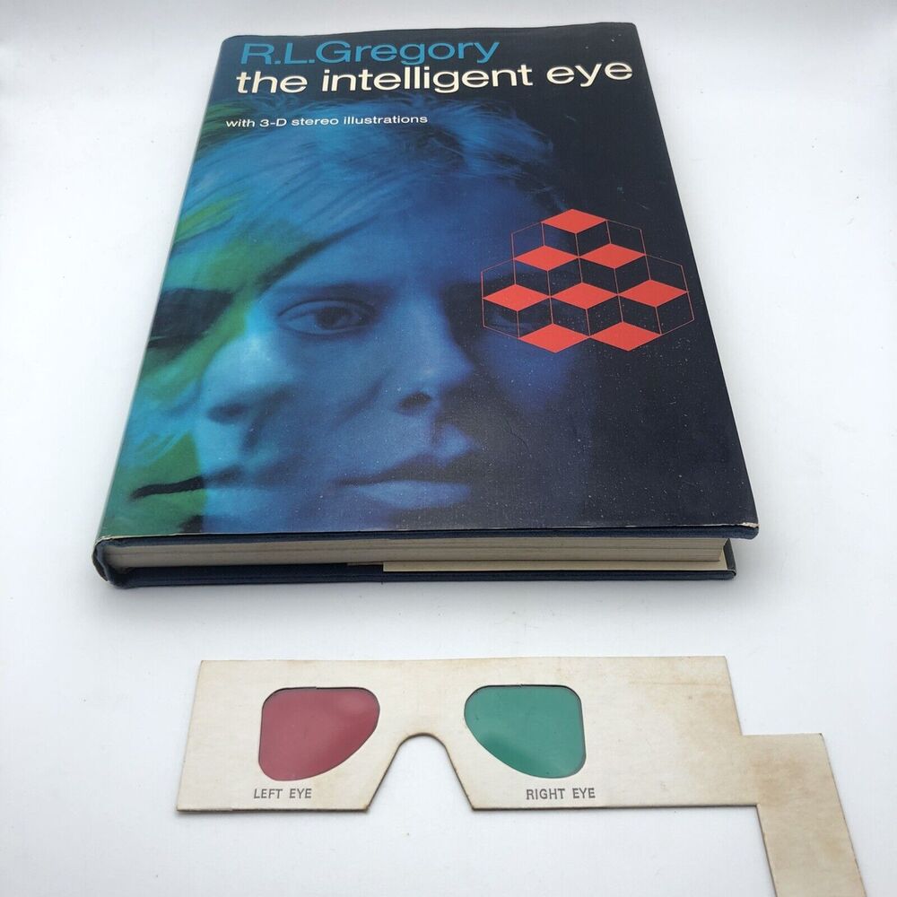 Intelligent Eye R L Gregory 1970 1st Edition Optical 3D Glasses Optometry Book